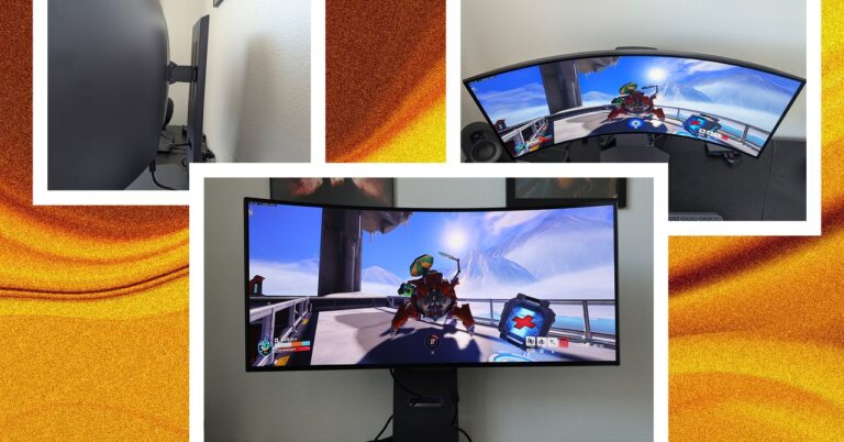 LG Ultragear 34GS95QE Curved OLED Gaming Monitor Reviewer Collage 102024 SOURCE Eric Ravenscraft